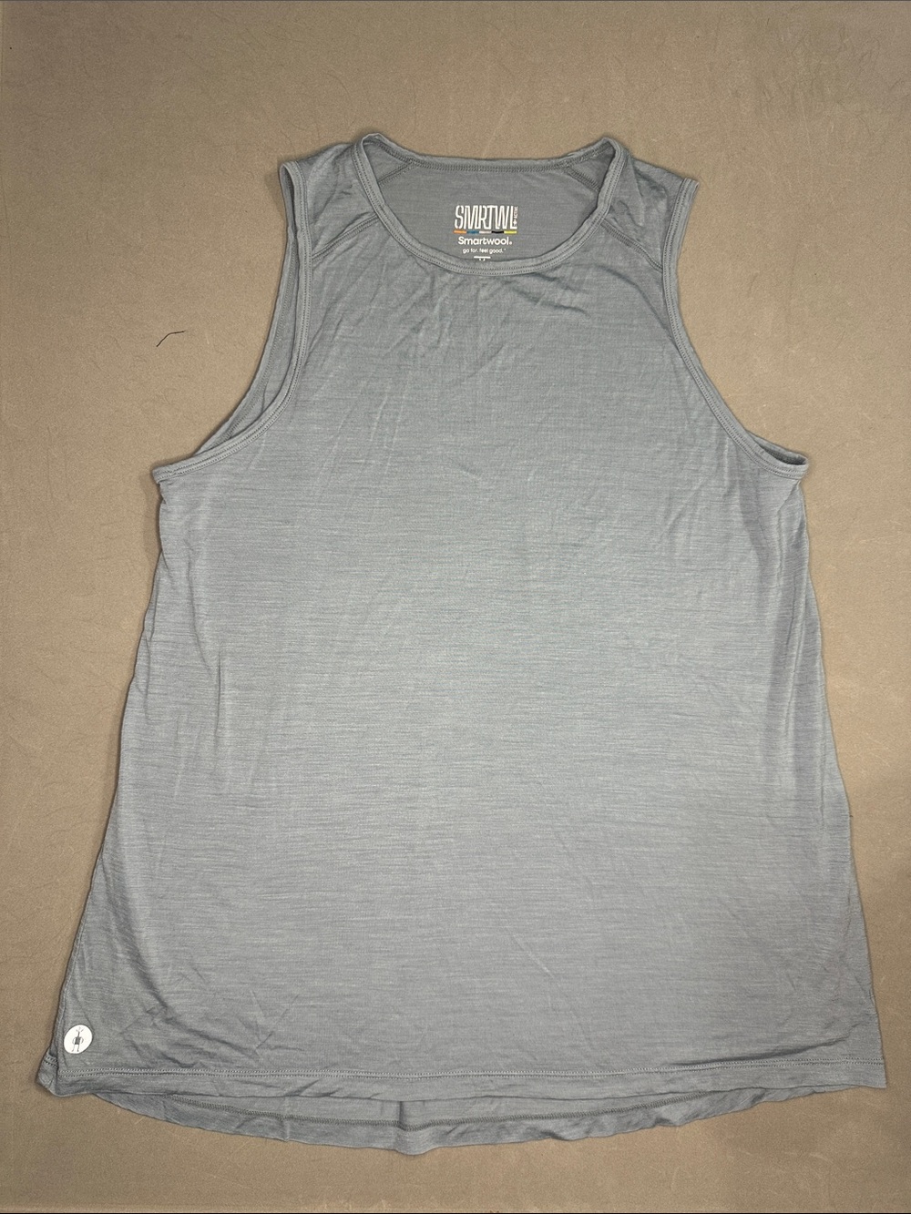 Smartwool Women's Light Grey Blue Sleeveless Merino Tank M